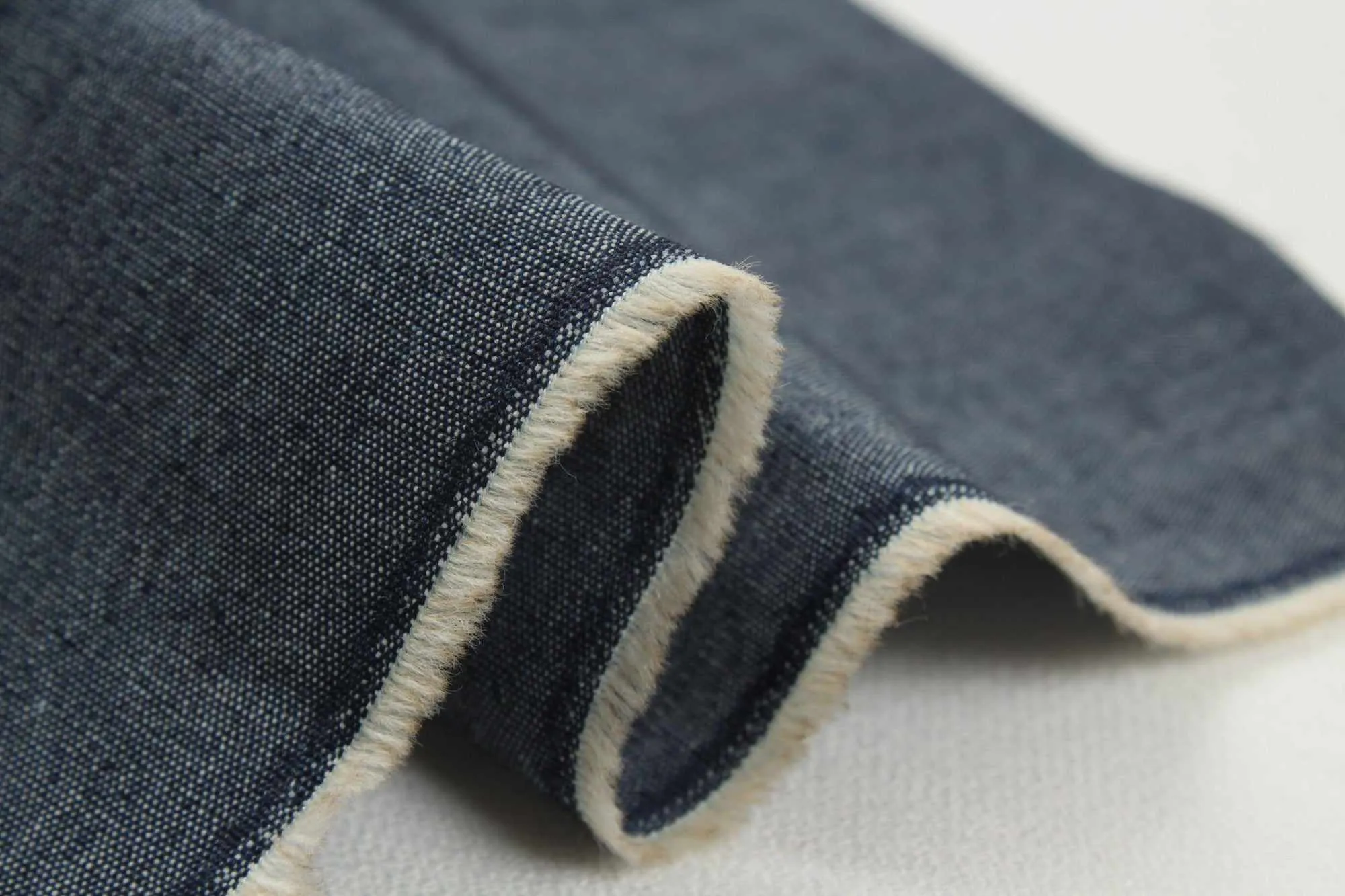 Cotton Chambray Denim for Shirting - Indigo (Remnant 1 Meter)