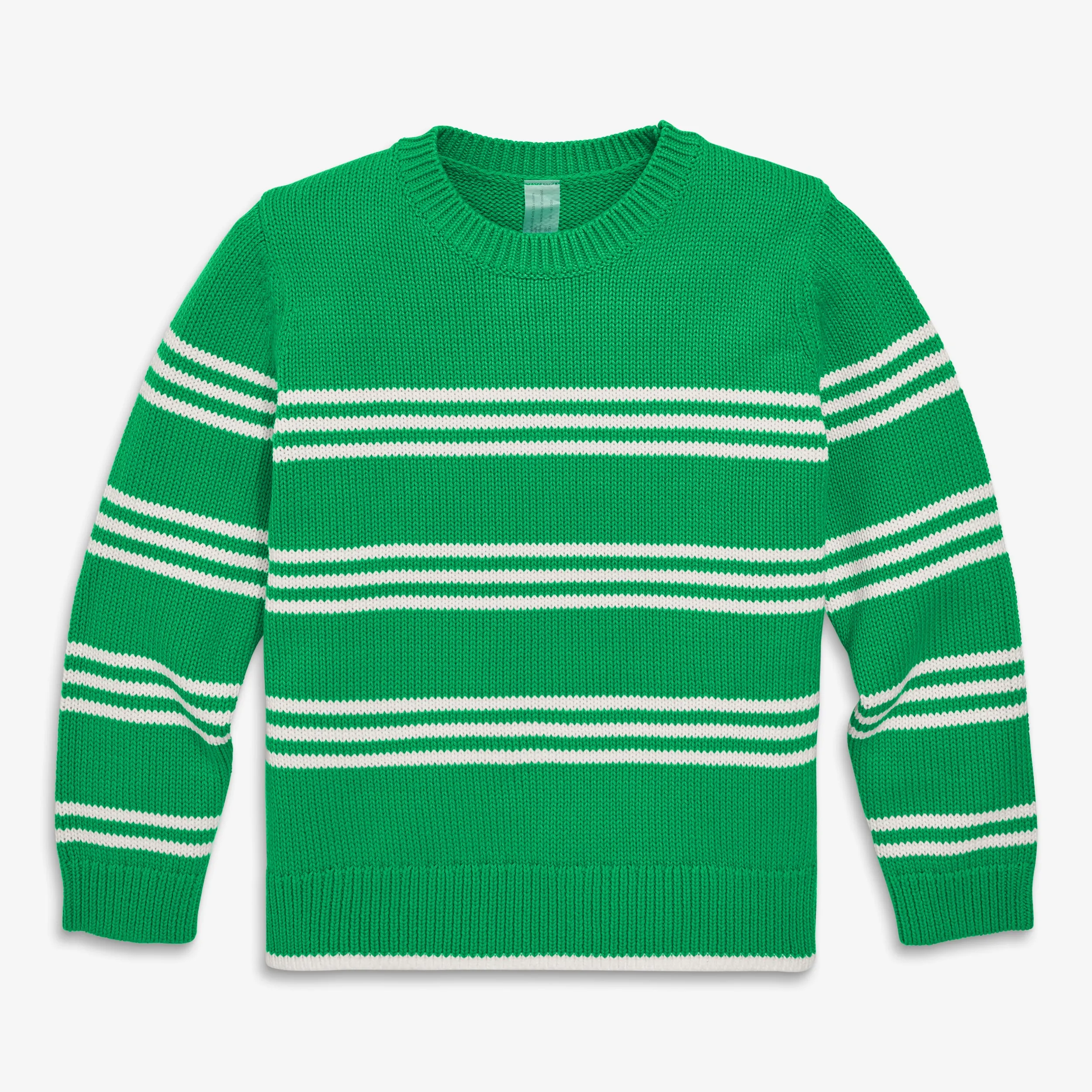 Crewneck sweater in stripe