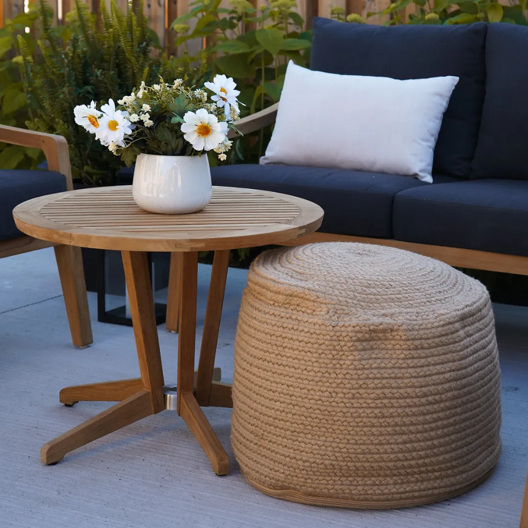 Cubic Teak End Table