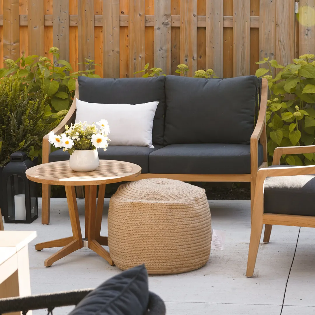 Cubic Teak End Table