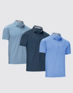 Designer Golf Polo Shirt - 3 Pack