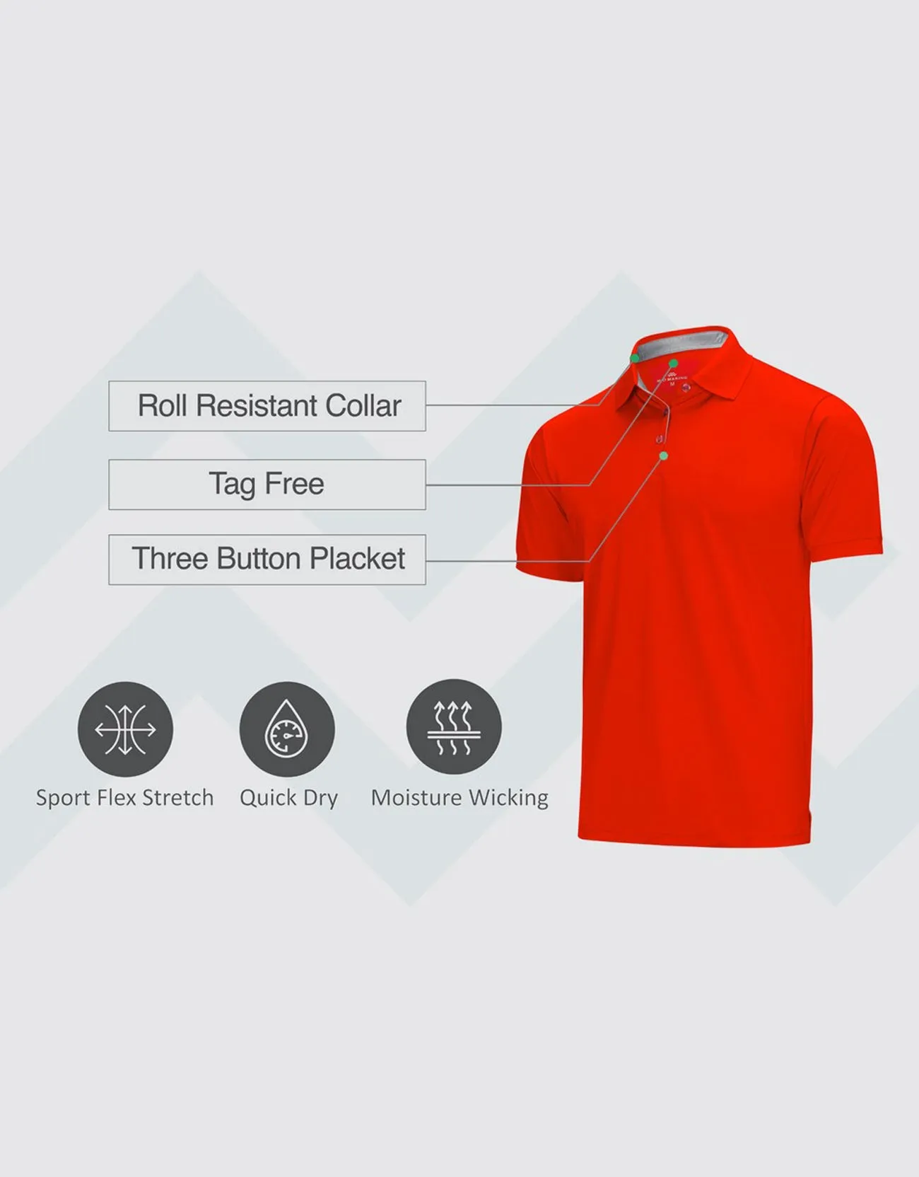 Designer Golf Polo Shirt