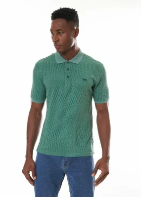 DROP DOTS MEN'S POLO TSHIRT IN GREEN