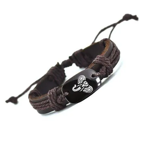 Elephant Leather Bracelet - Handmade Bracelets for Men