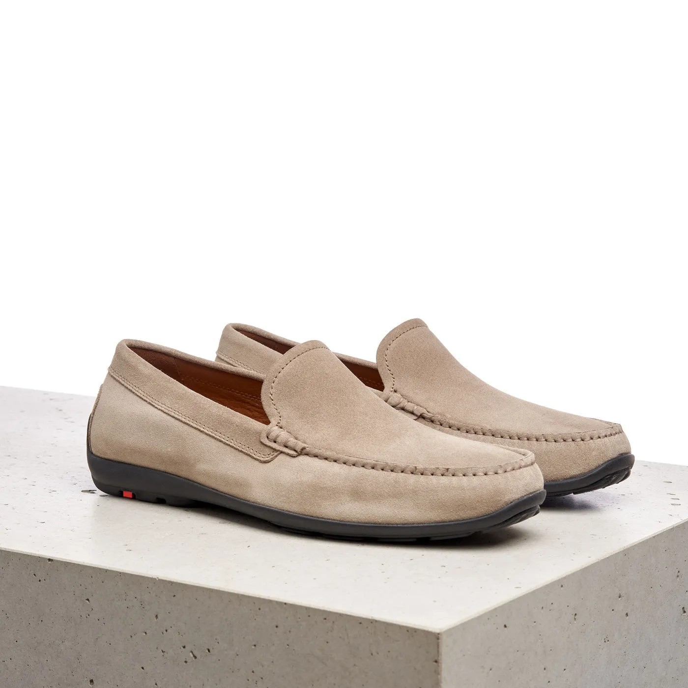 EMILIO Suede Loafer Stone ART. 12-430-22