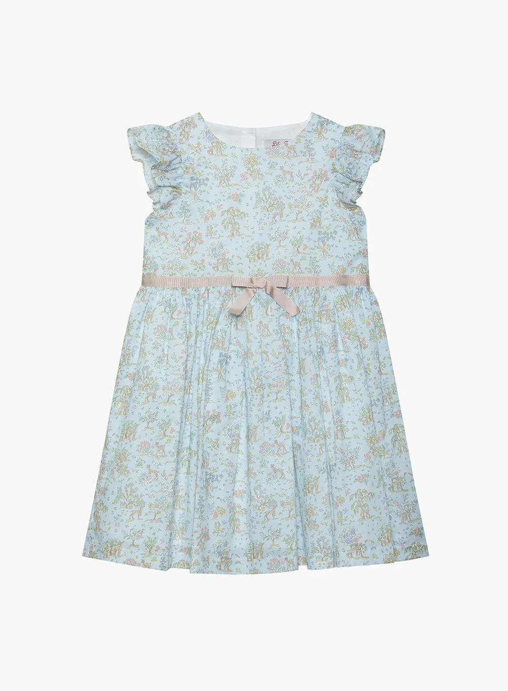 Etta Fawn Frill Sleeved Dress