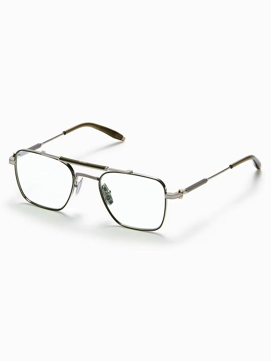 Europa Brushed Palladium / Olive 200-E eyeglasses