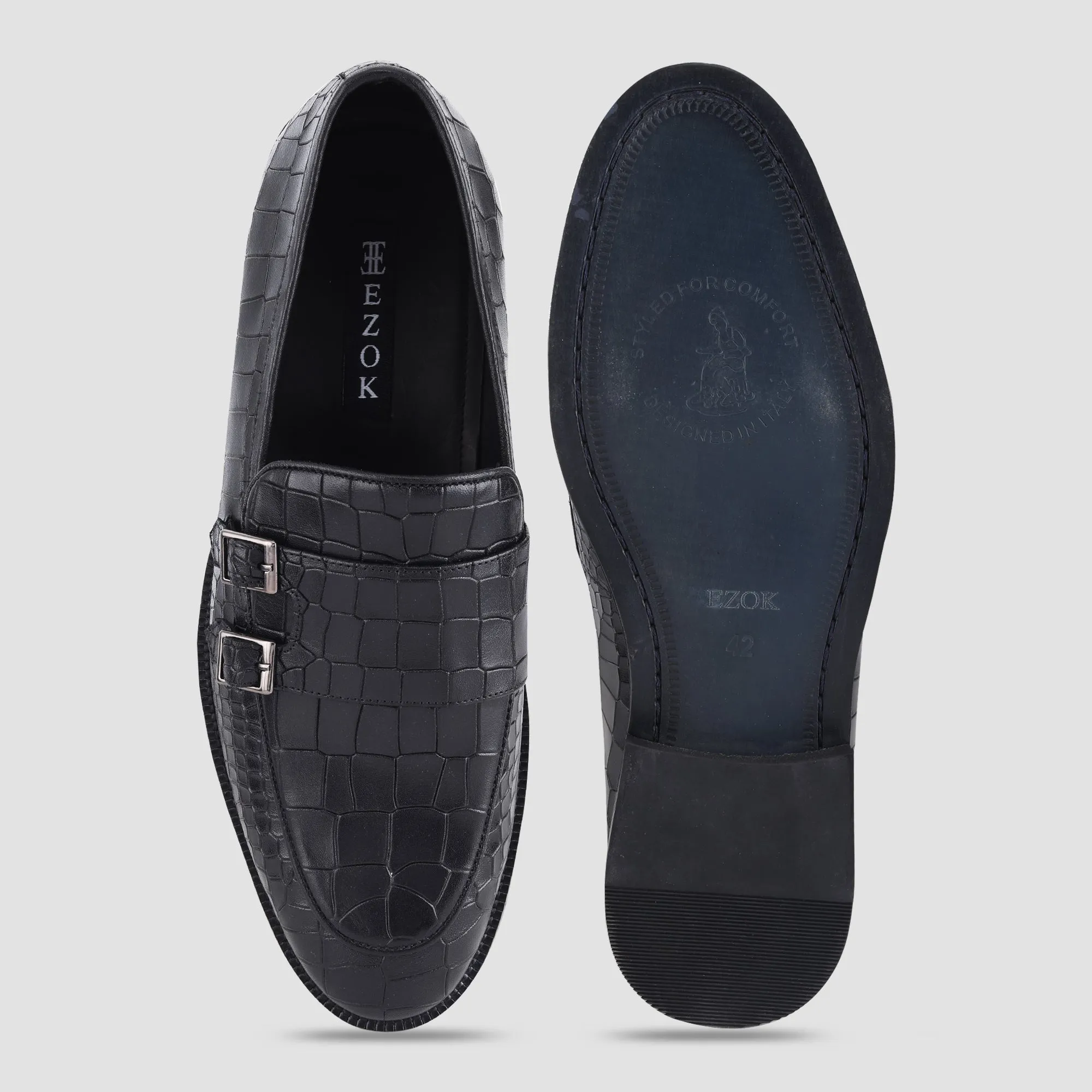 Ezok Leather Casual Shoes For Men