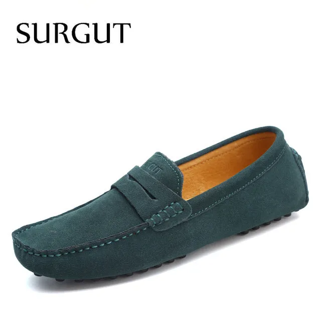 Fashion Summer Style Soft Moccasins Men Loafers High Quality Genuine Leather Shoes Men Flats Gommino Driving Shoes