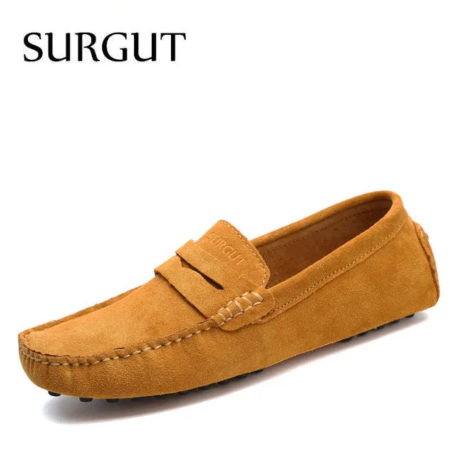 Fashion Summer Style Soft Moccasins Men Loafers High Quality Genuine Leather Shoes Men Flats Gommino Driving Shoes