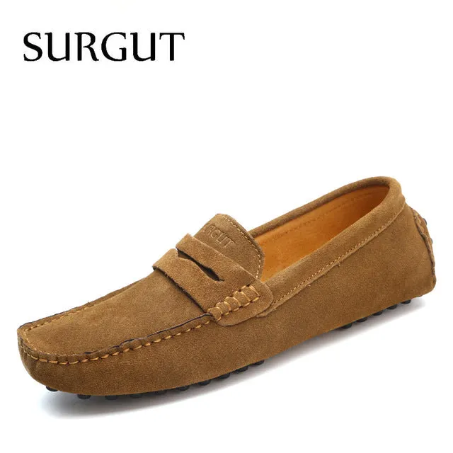 Fashion Summer Style Soft Moccasins Men Loafers High Quality Genuine Leather Shoes Men Flats Gommino Driving Shoes