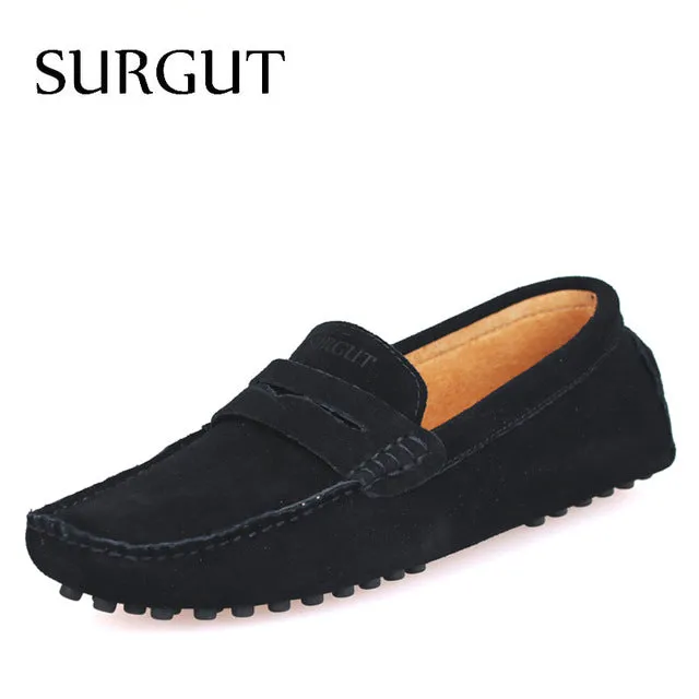 Fashion Summer Style Soft Moccasins Men Loafers High Quality Genuine Leather Shoes Men Flats Gommino Driving Shoes