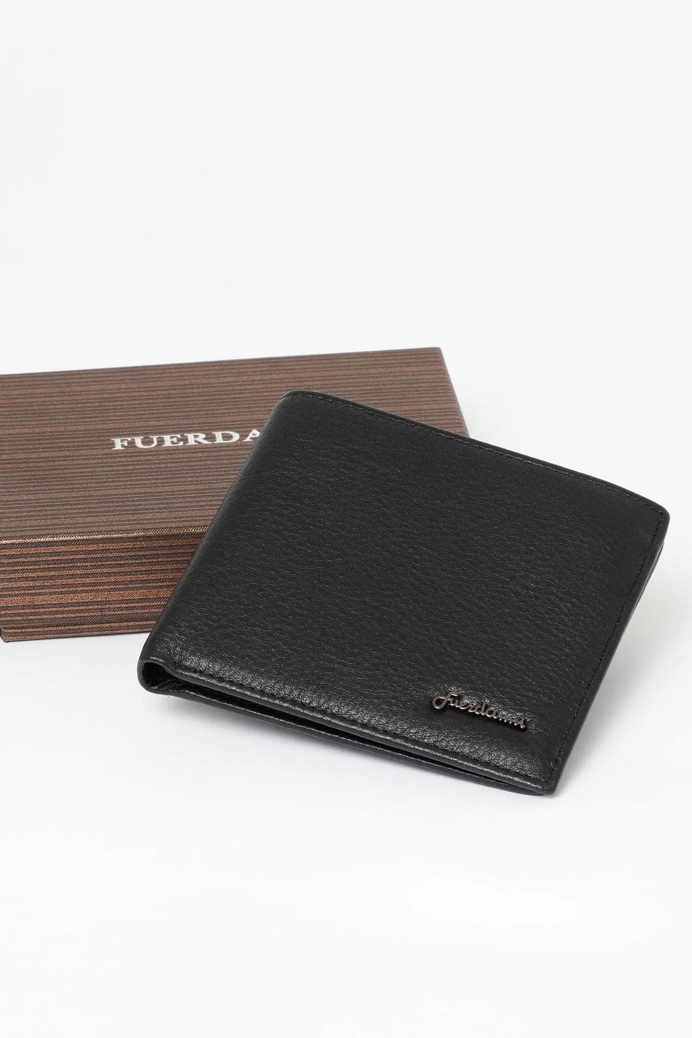 FB MEN'S BIFOLD LEATHER WALLET