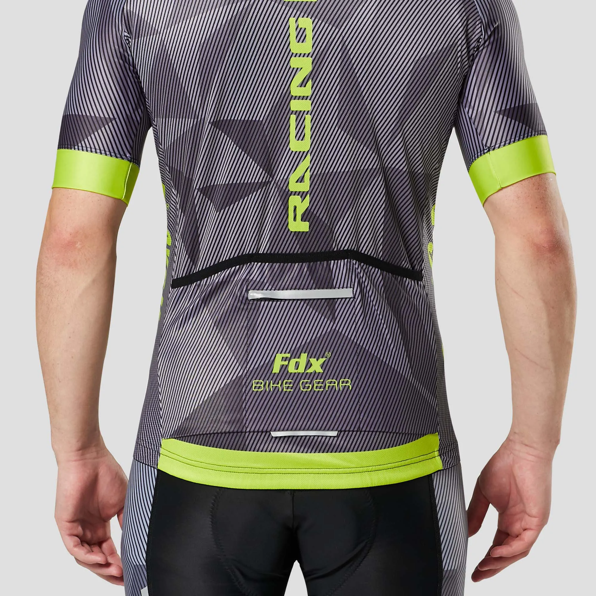 Fdx Splinter Yellow Men's & Boy's Short Sleeve Summer Cycling Jersey