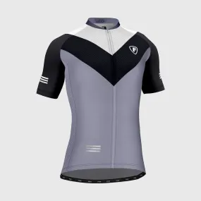 Fdx Velos Grey Men's & Boy's Short Sleeve Summer Cycling Jersey