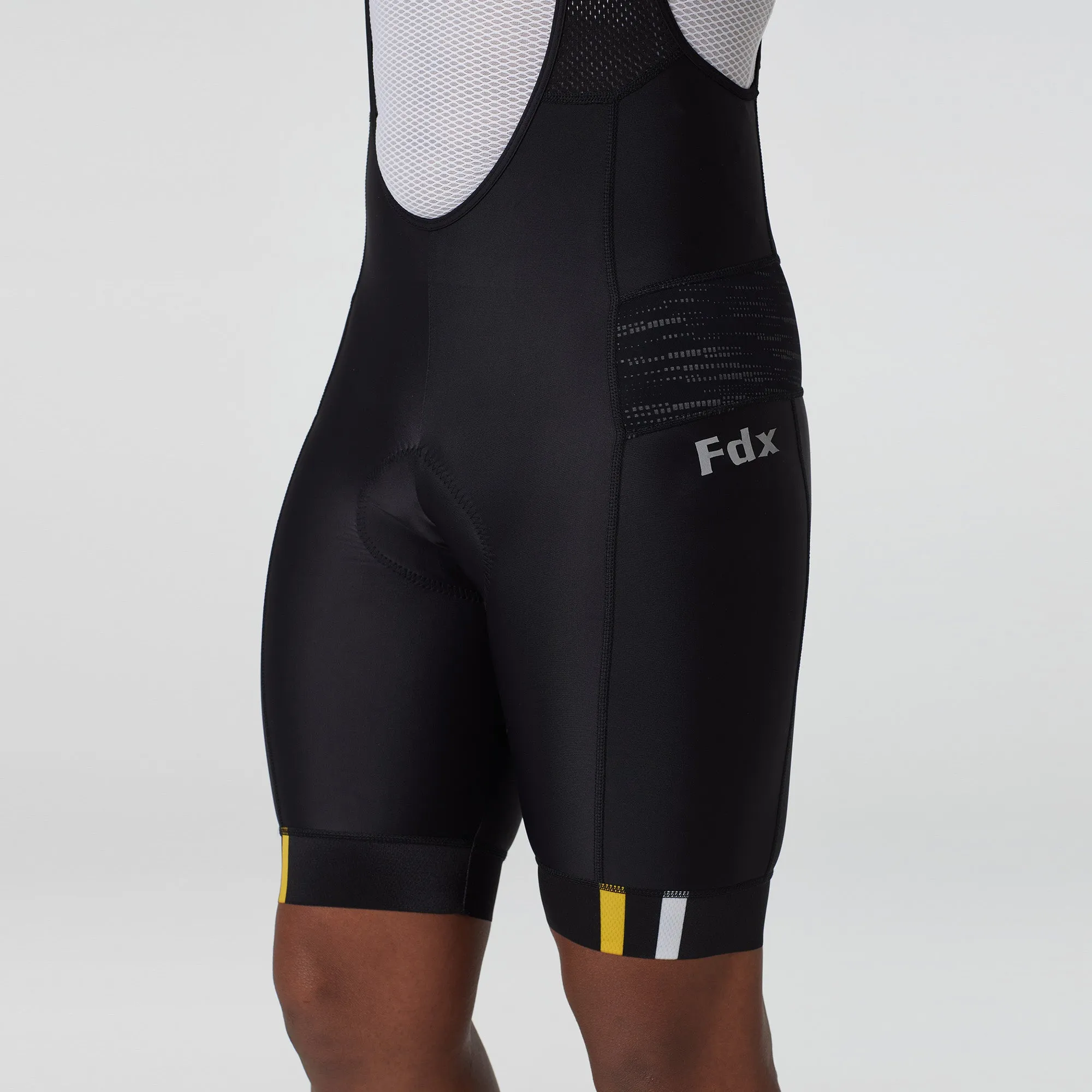 Fdx Velos Yellow Men's & Boy's Summer Cycling Cargo Bib Shorts