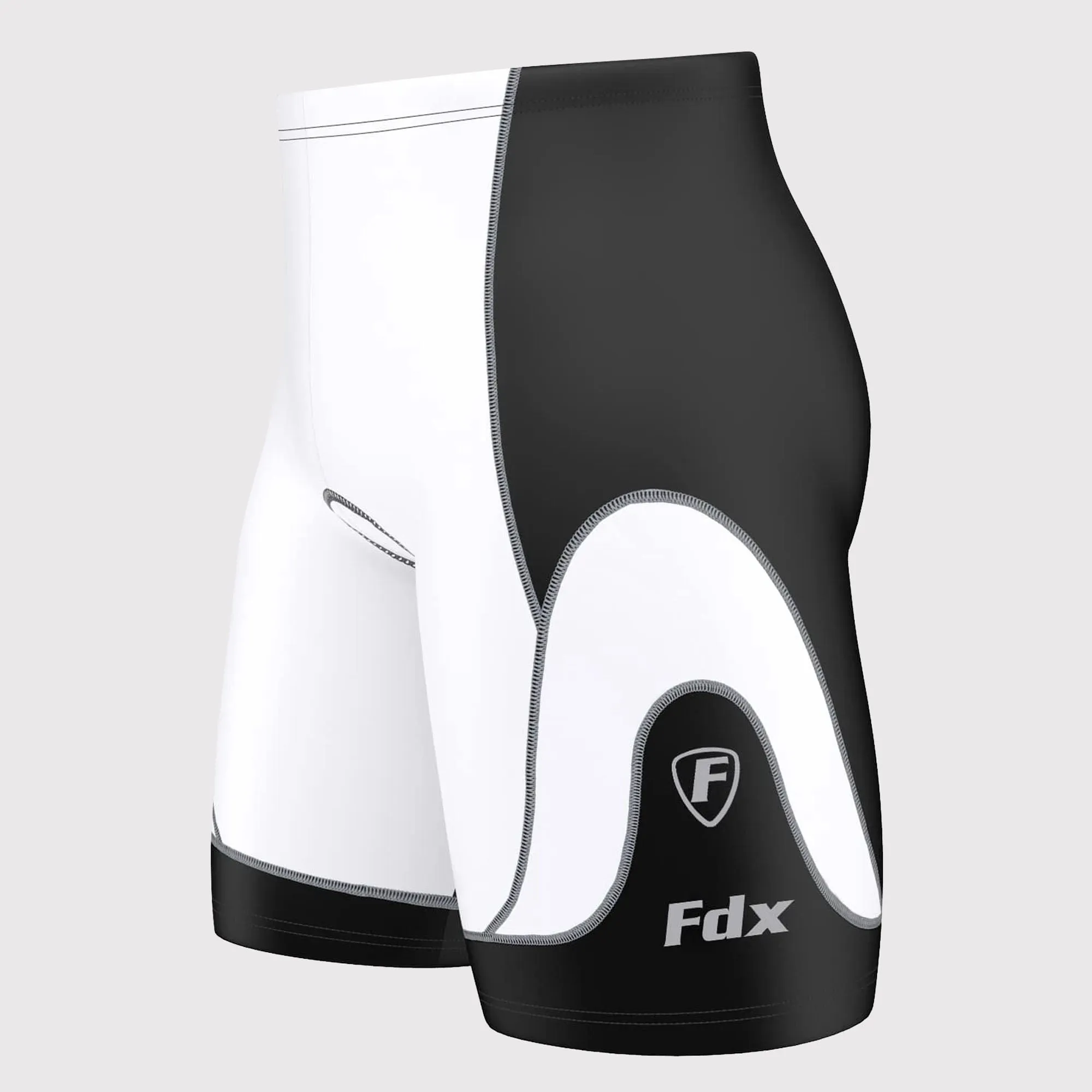 Fdx Windrift White Men's & Boy's Anti-Bac Padded Summer Cycling Shorts