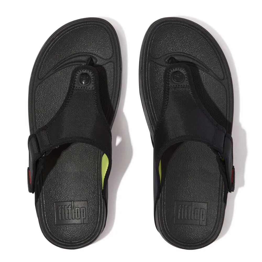 FitFlop Men's Trakk II Water Resistant Sandals - Black