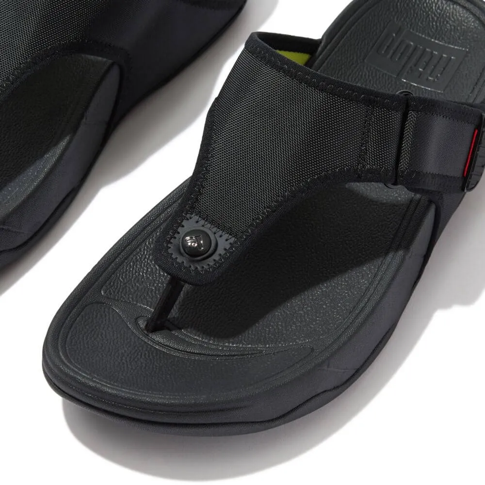 FitFlop Men's Trakk II Water Resistant Sandals - Black