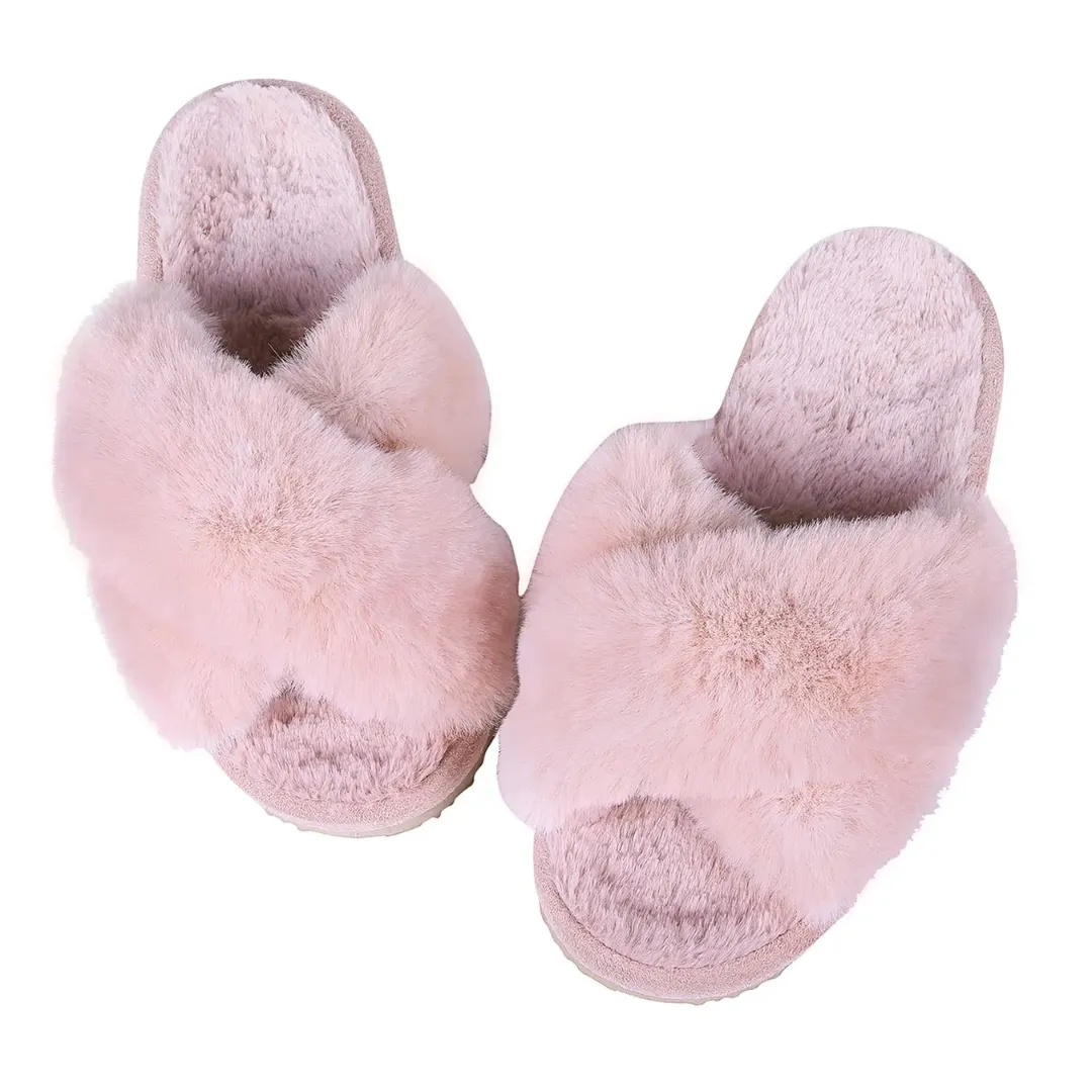 Fluffy Winter House Slippers - Warm, Cozy, and Fashionable for Winter