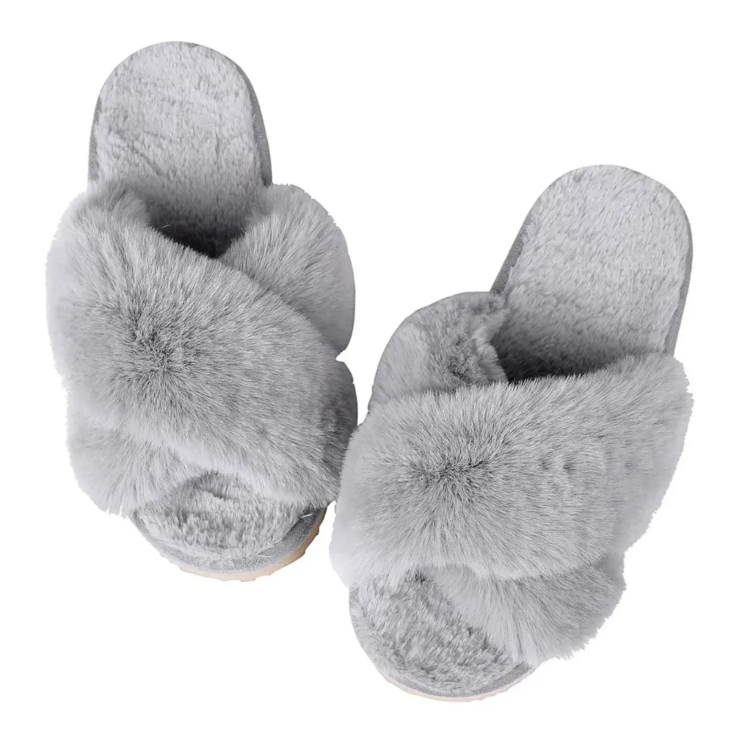 Fluffy Winter House Slippers - Warm, Cozy, and Fashionable for Winter