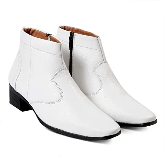 Formal Faux Leather Men's Height Increasing Boots-JonasParamount