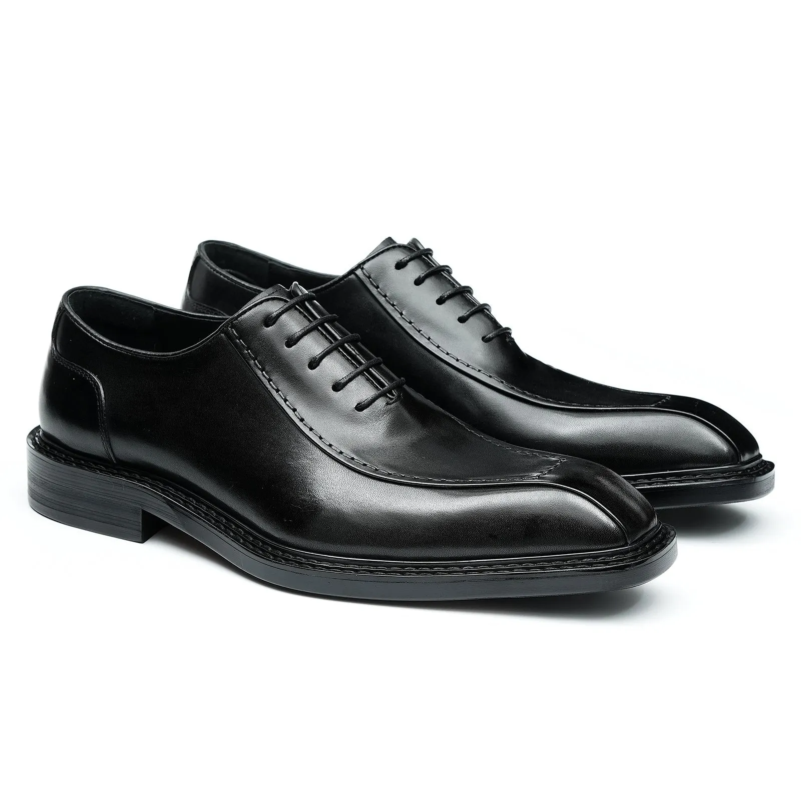 Formal leather Black oxford shoes