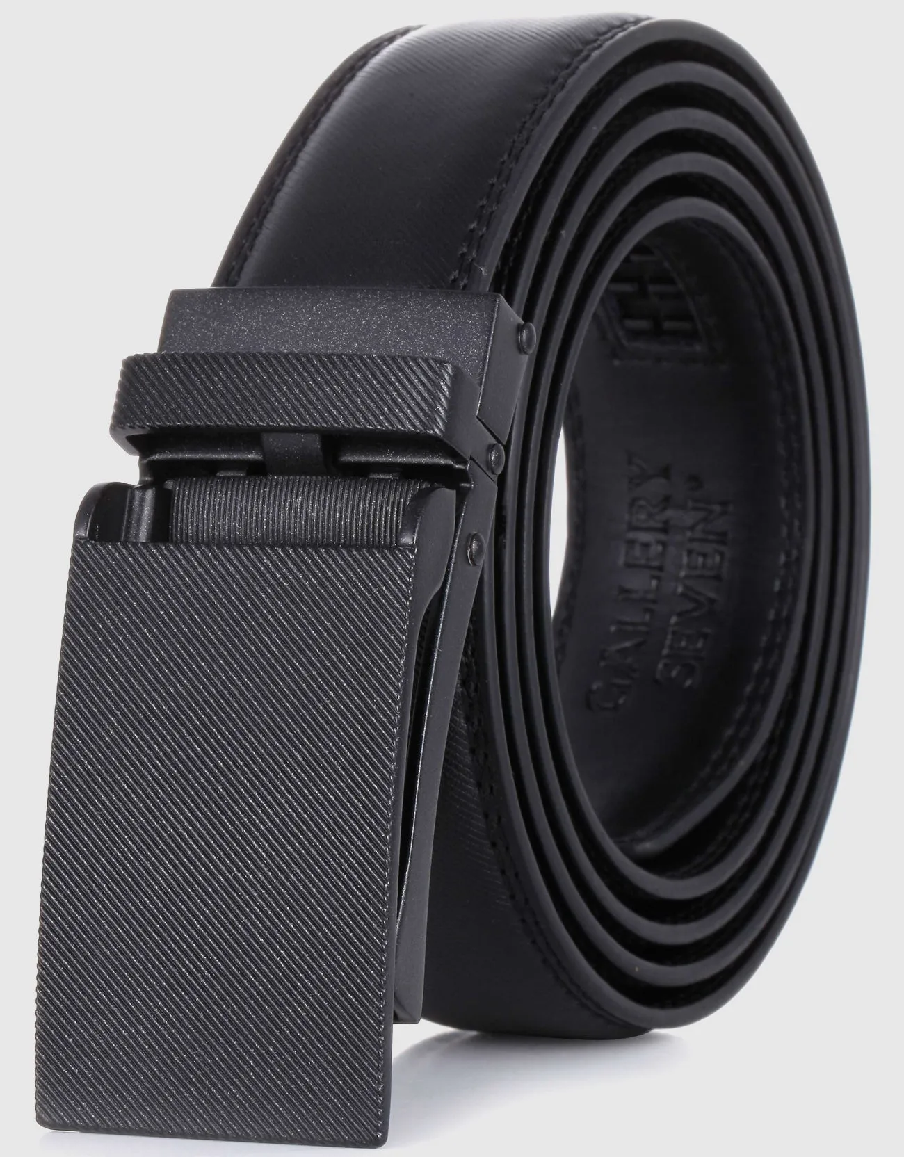 Gallery Seven Leather Ratchet Belt For Men - Adjustable Click Belt - Casual Dress Belt