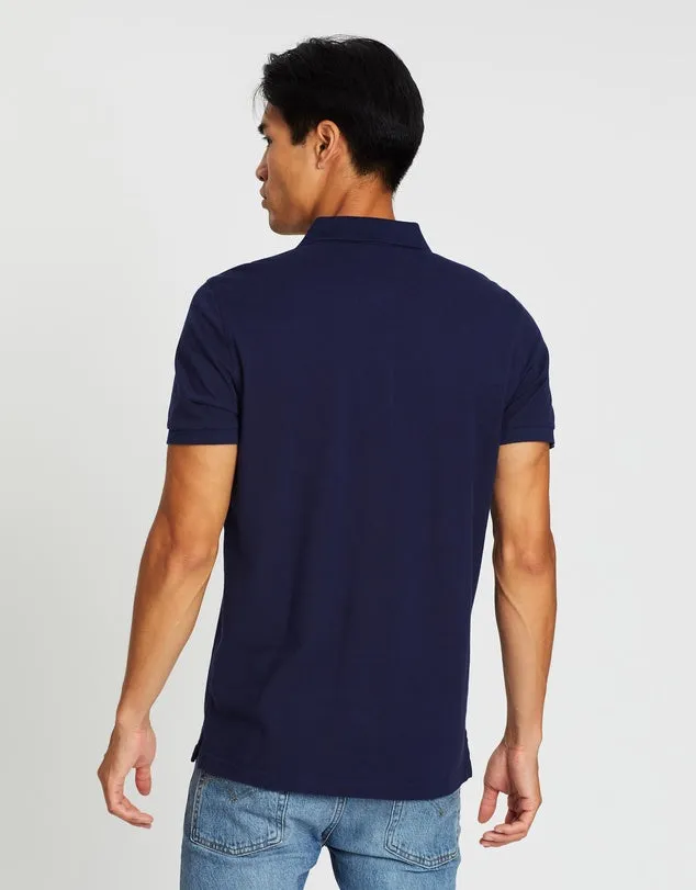 Gant Original Blue Pique SS Rugger Polo