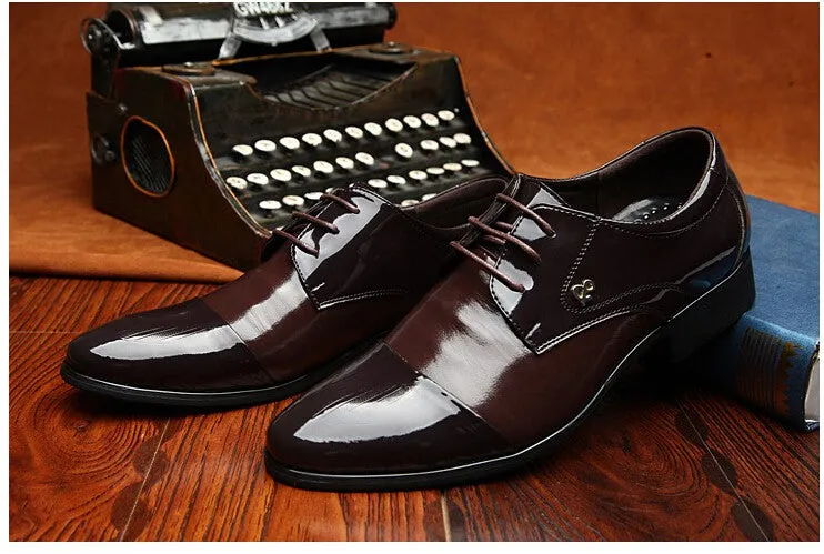 Genuine Leather Men Oxford Shoes, Lace Up Casual Business Men Shoes, Brand Men Wedding Shoes, Men Dress Shoes