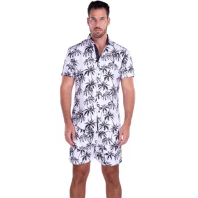 Get Ready for Summer with the White Tropical Print Short Set at DNK Mobile