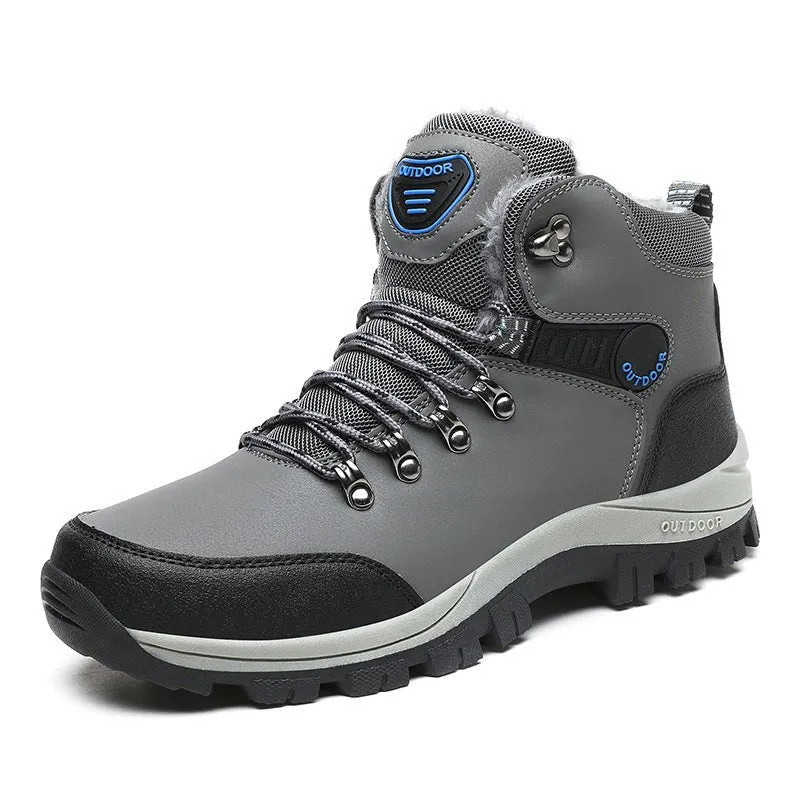 GRW Orthopedic Boots for Men Warm Plus Hiking Lace-up Boots