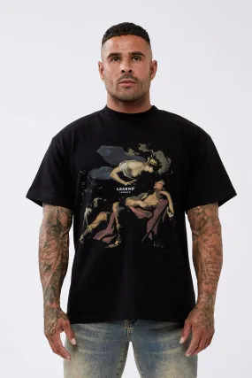 GUARDIAN GRAPHIC OVERSIZE T-SHIRT BLACK