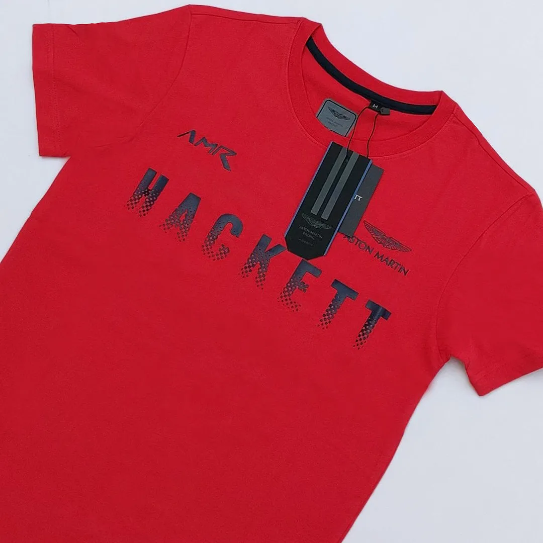 HK - Men 'Red' Hackett Printed T-Shirt HK692