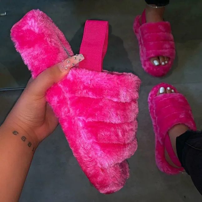 Indoor plush Comfortable Slippers