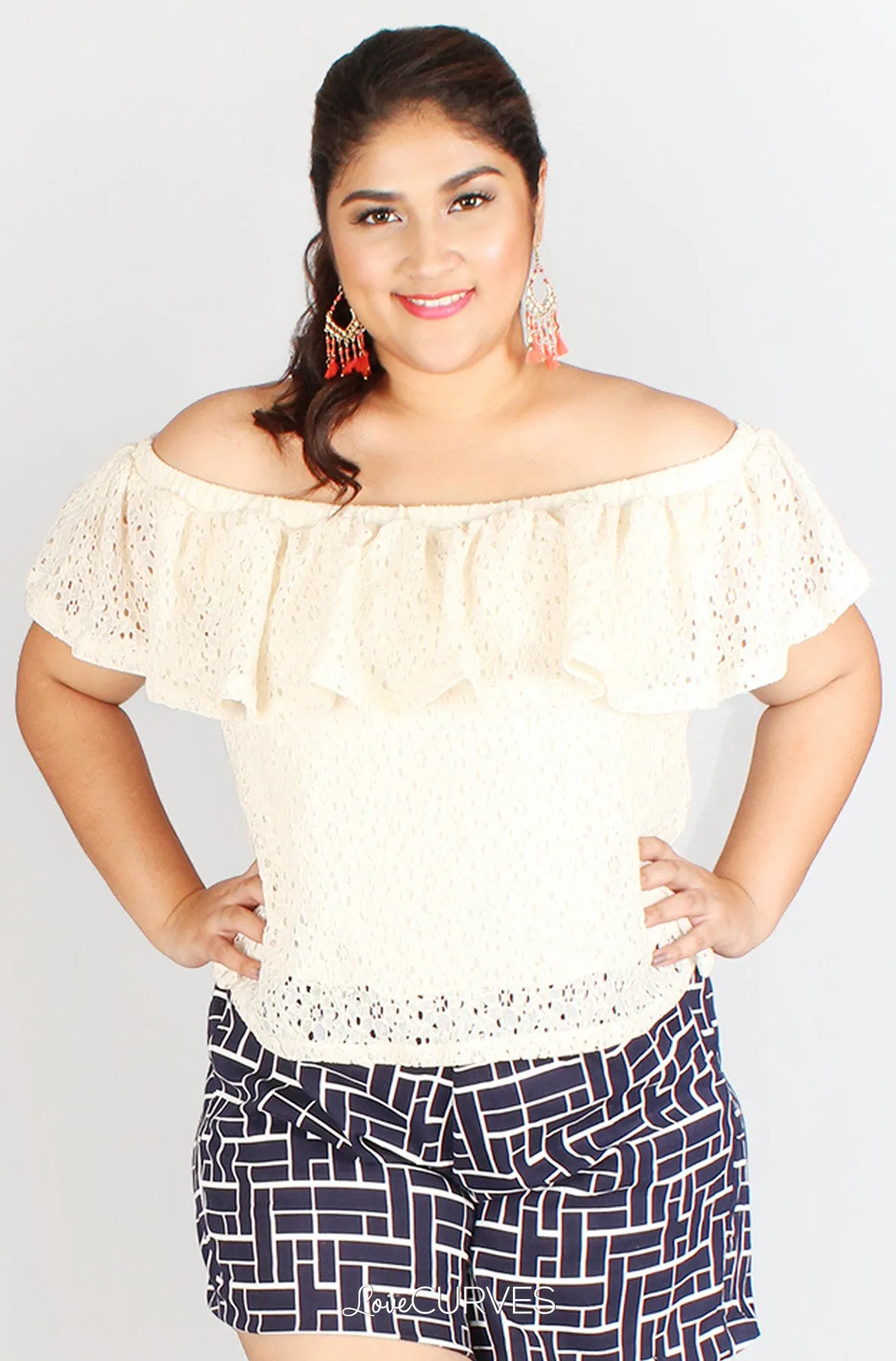 Lace Off Shoulder Top - FLO