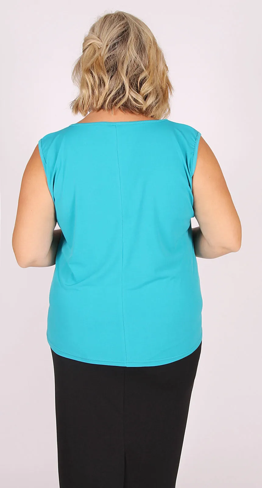 Lagos Poly Spandex Cami Aqua