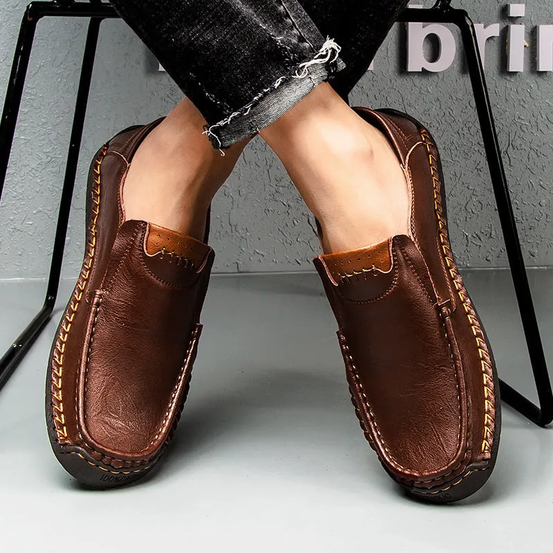 Leather Soft Sole Leather Shoes Business Men's Shoes Peas Shoes