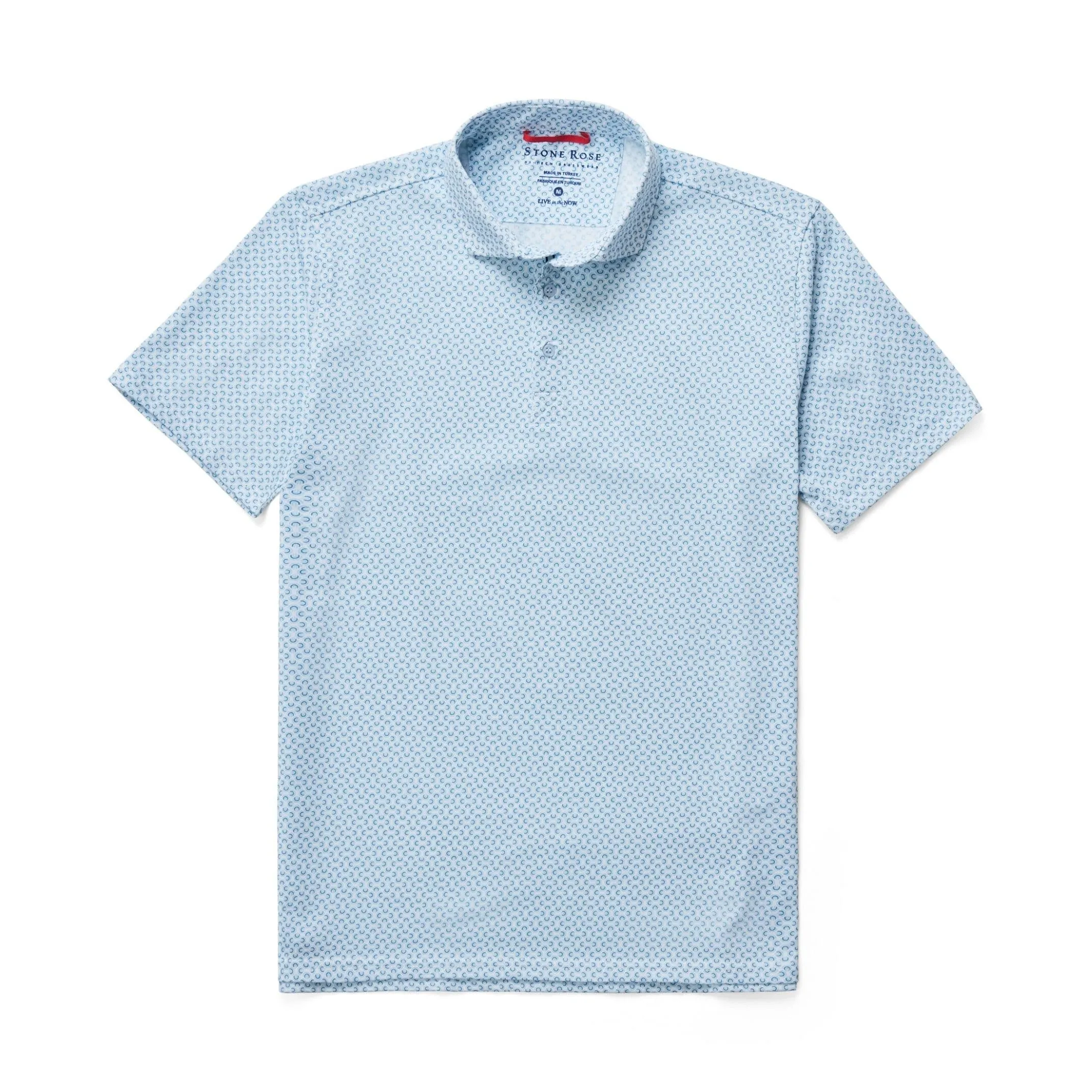 Light Blue Link Short Sleeve Polo