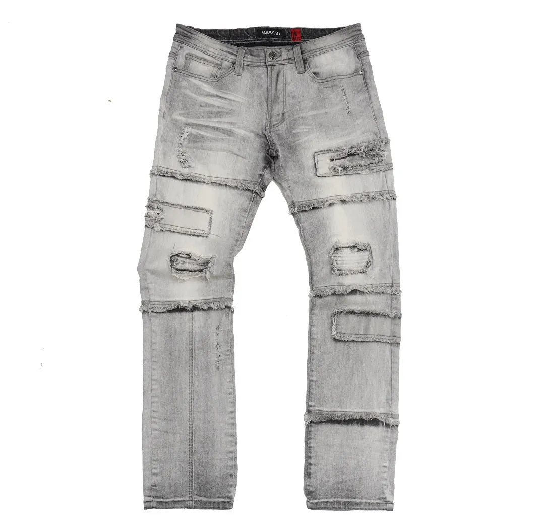 M1912 Bergamo Fray Jeans - Gray