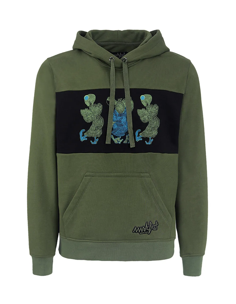 MARK FAST George GREEN Dancing Floral Monster Sweatshirt