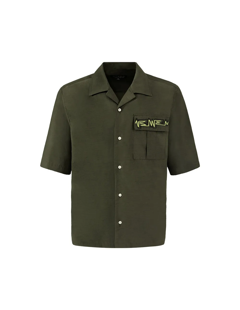 MARK FAST Men MF Logo Webbing Short Sleeve Oversize Shirt