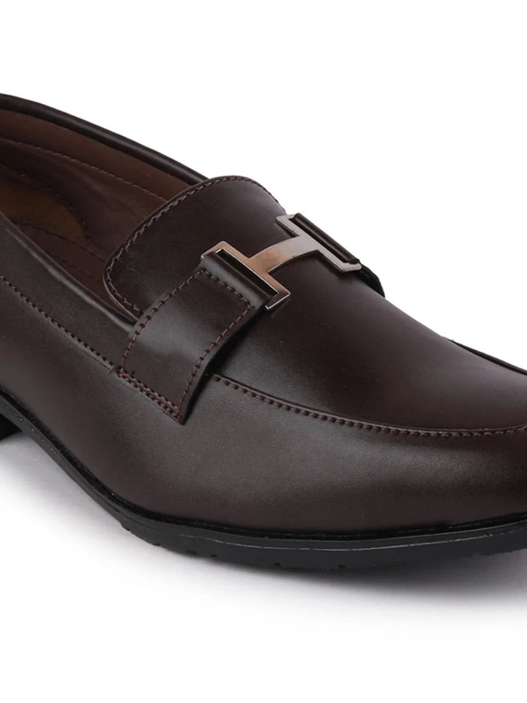 Men Brown Casual Slip-On Shoes