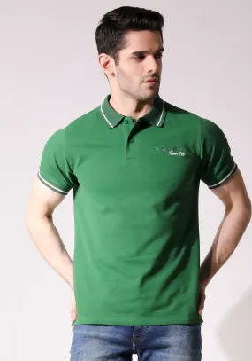 Men Green Polo Shirt