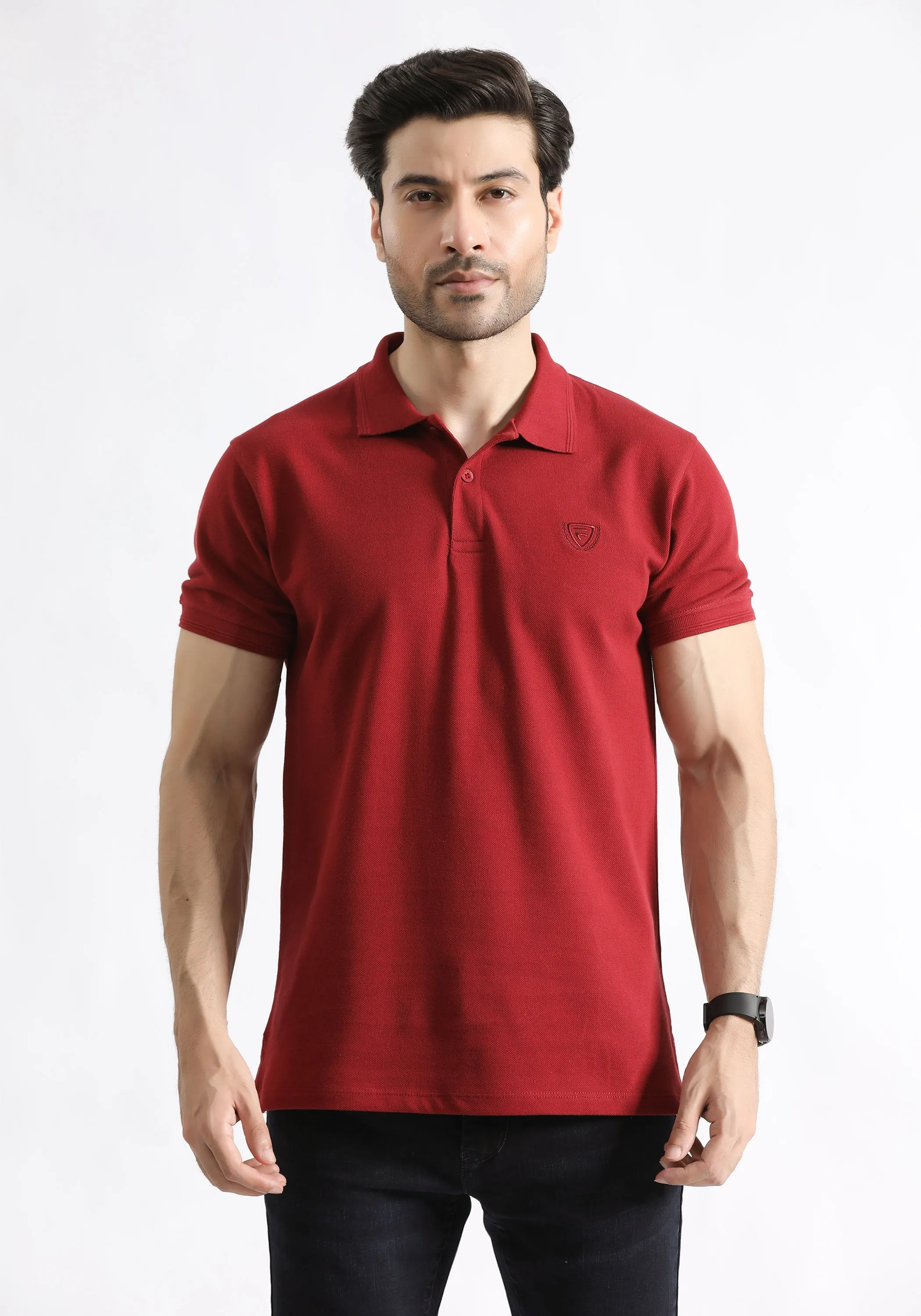 Men Maroon Polo Shirt