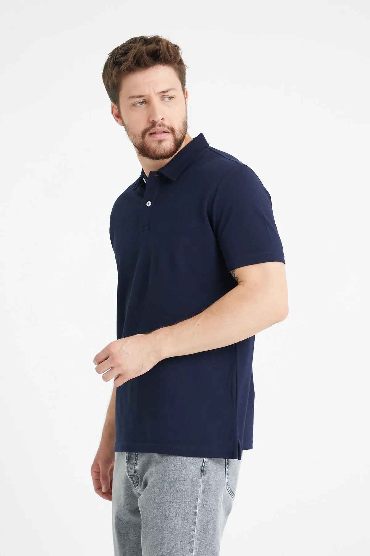 Men’s Classic Polo Shirts - 2 Button 100% Cotton Business Casual Shirt or Golf Shirt