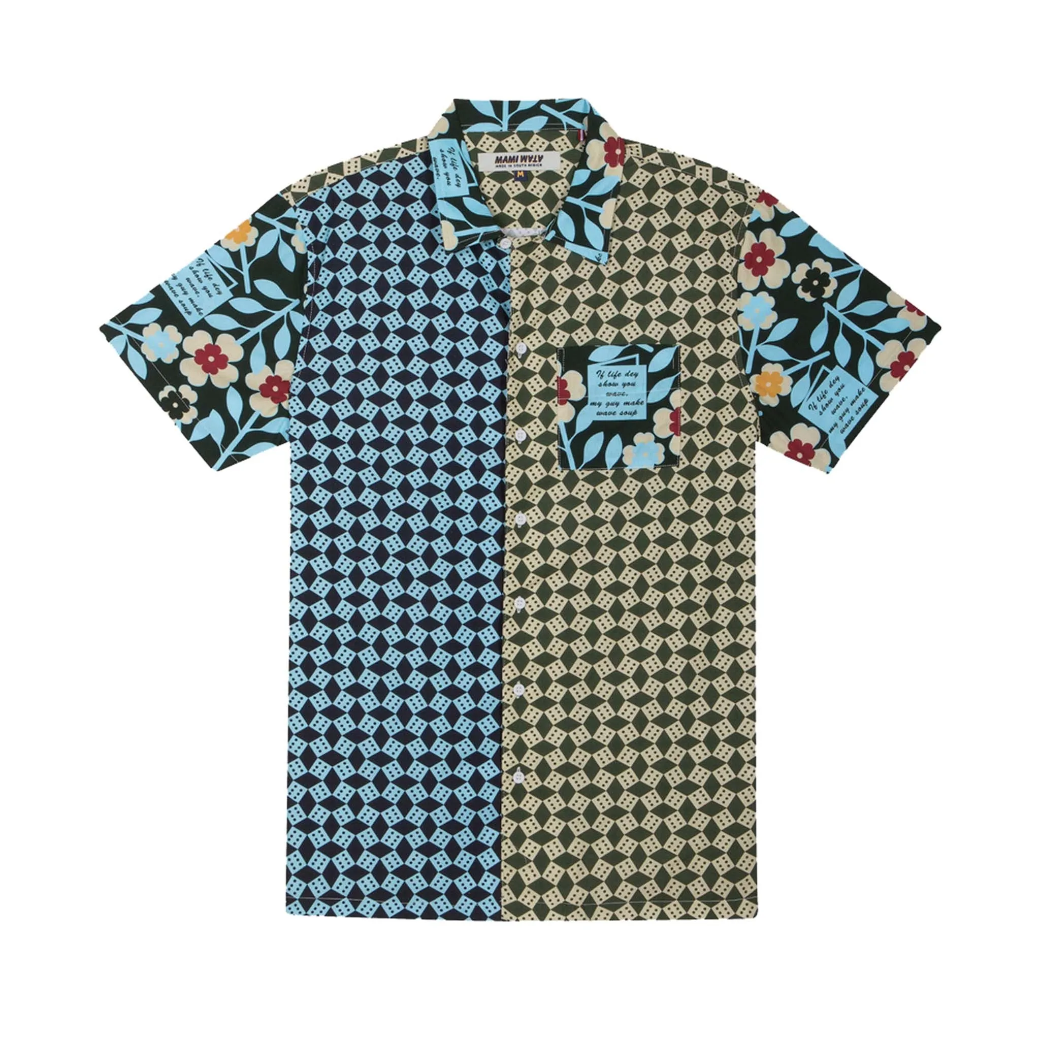 Mens Flower Dice Shirt