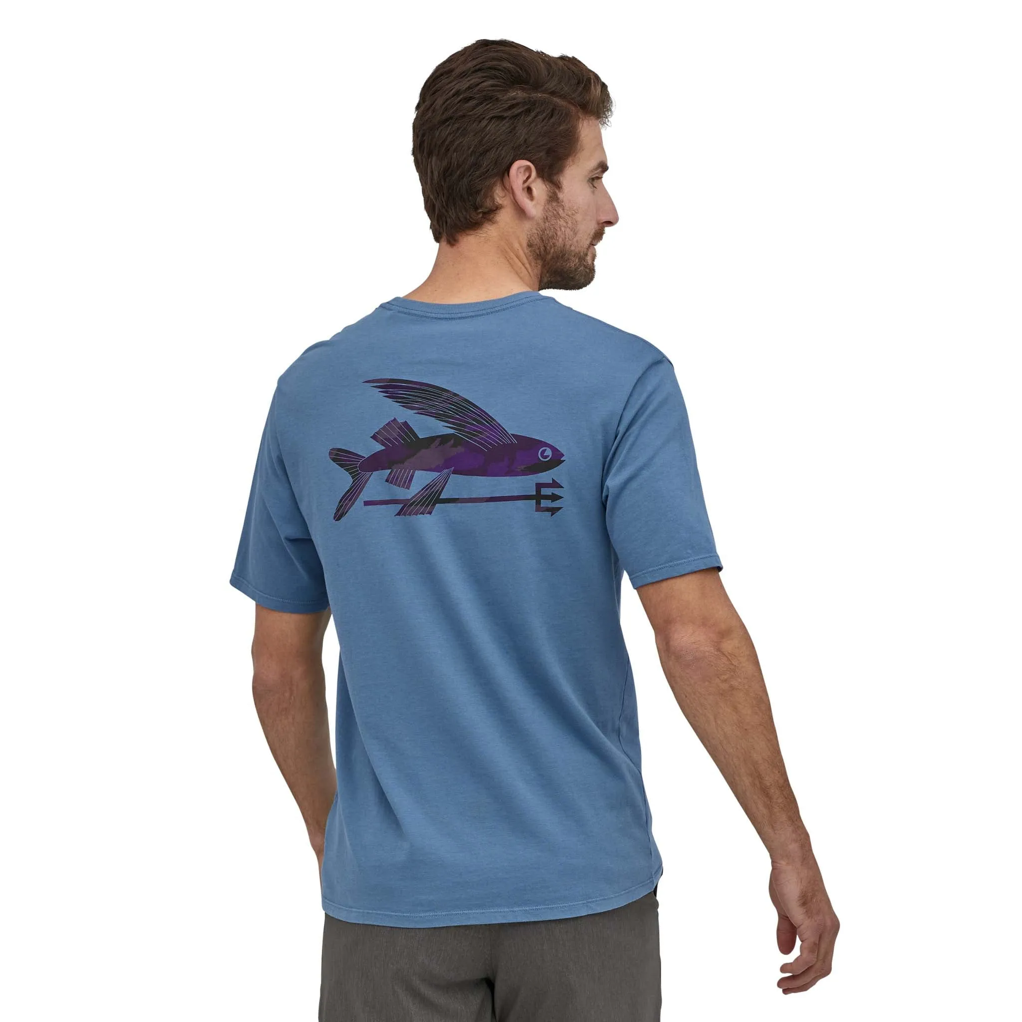 Mens Flying Fish Organic T-Shirt