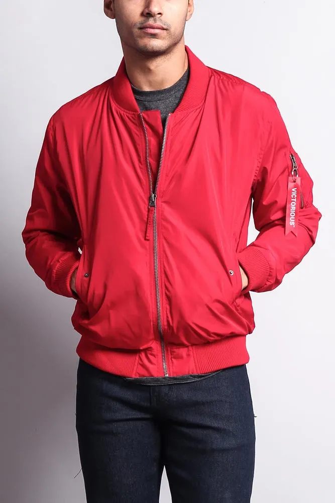 Men's Lightweight Bomber Flight Jacket