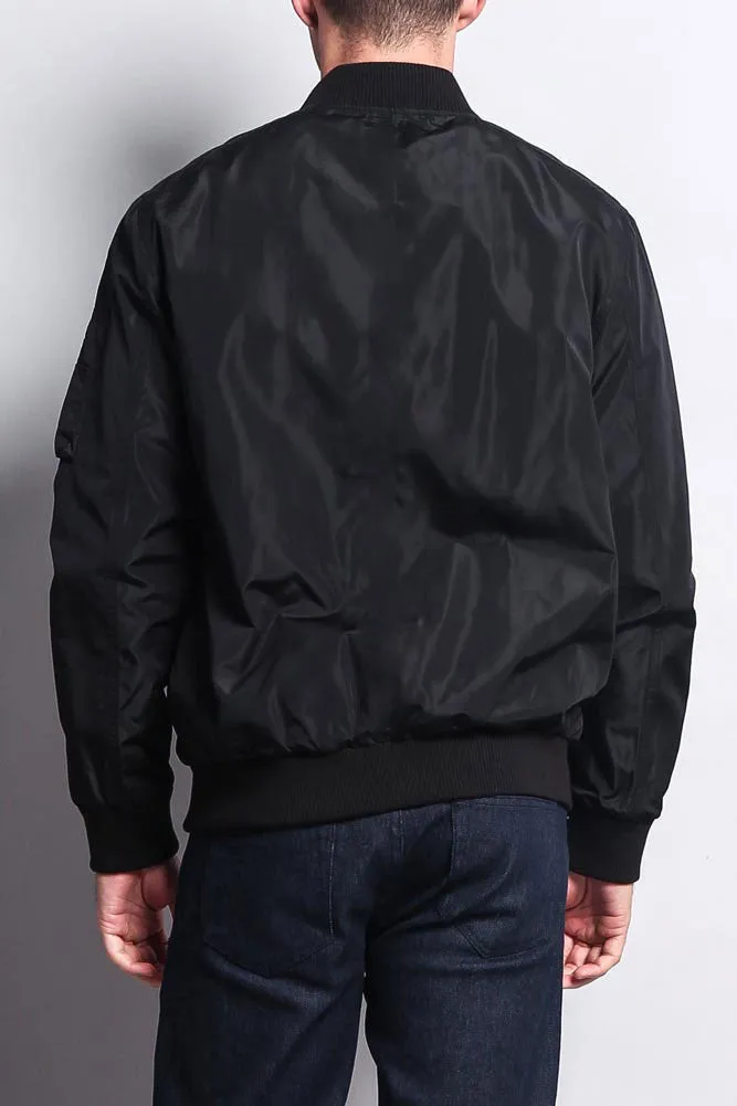 Men's Lightweight Bomber Flight Jacket